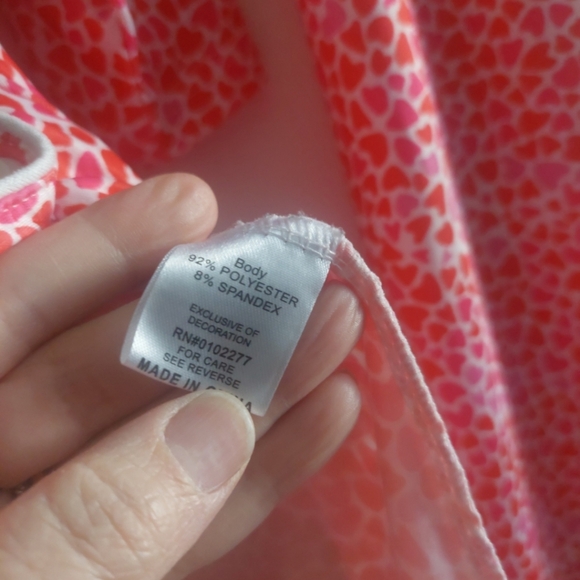 Women's Heart Pattern Pajama Pants Set XL Spandex Blend Soft Comfy Cozy - Picture 5 of 10